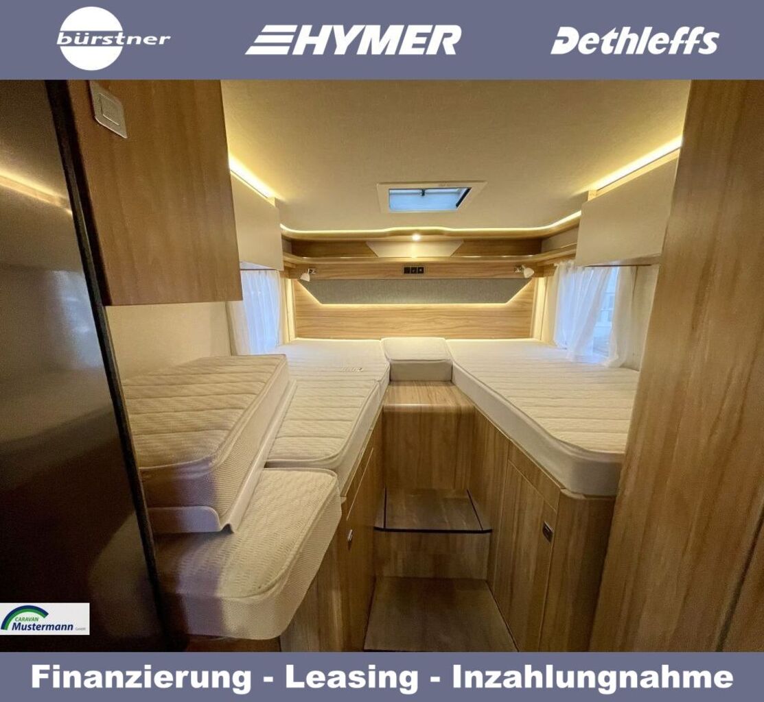 HYMER-ERIBA 580 Pure Automatik  XXL Bett Ansicht 7 für Fahrzeugdetailseite
