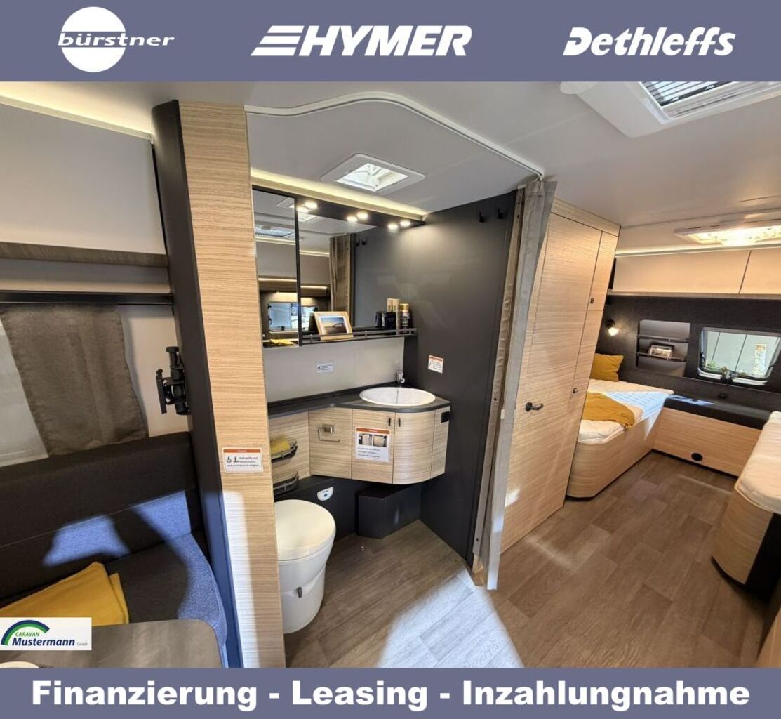 HOBBY 585 UL-R Einzelbetten o.Doppelbett quer Ansicht 5 für Fahrzeugdetailseite