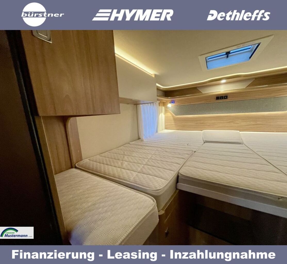 HYMER-ERIBA 580 Pure Automatik  XXL Bett Ansicht 9 für Fahrzeugdetailseite