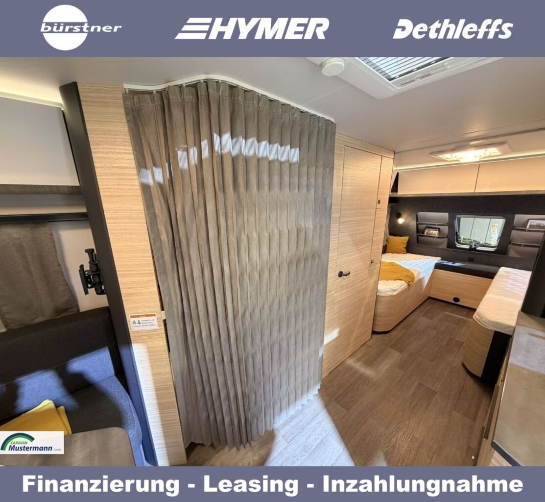 HOBBY 585 UL-R Einzelbetten o.Doppelbett quer Ansicht 6 für Fahrzeugdetailseite