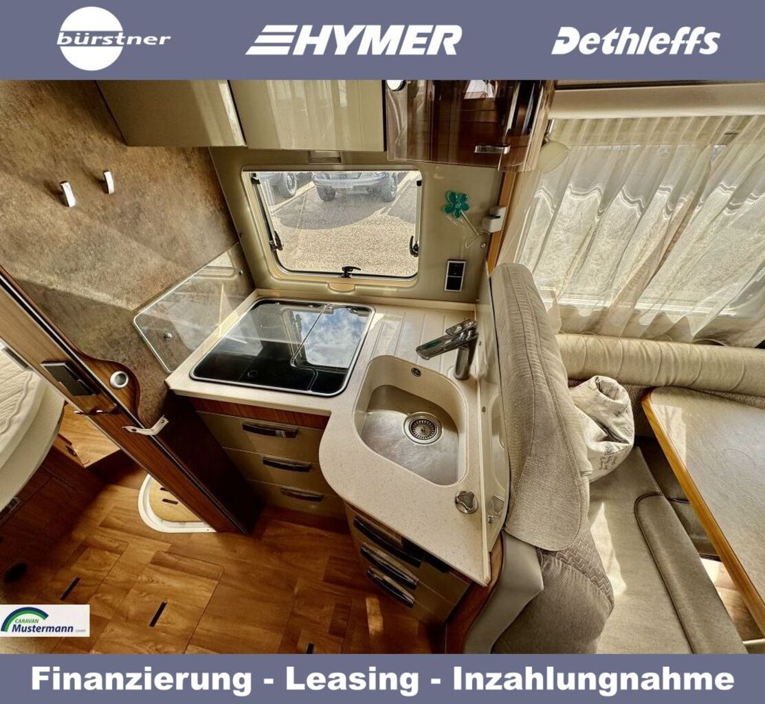 HYMER-ERIBA 598 PremiumLine Stützen/Klima/GFK Ansicht 17 für Fahrzeugdetailseite