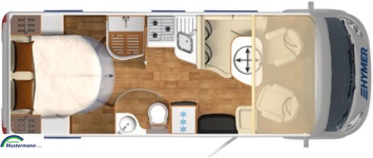 HYMER-ERIBA 598 PremiumLine Stützen/Klima/GFK Ansicht 2 für Fahrzeugdetailseite