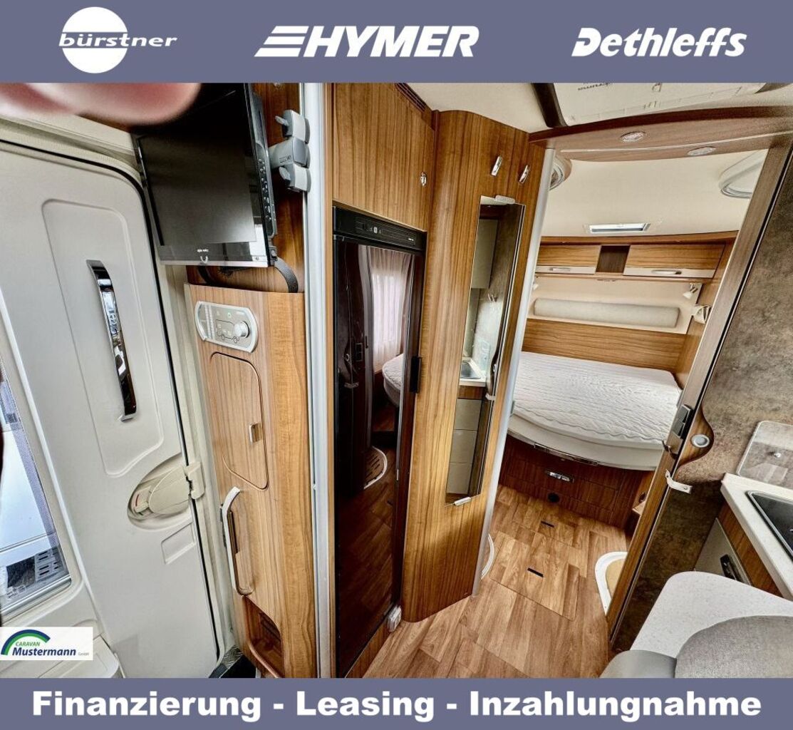 HYMER-ERIBA 598 PremiumLine Stützen/Klima/GFK Ansicht 28 für Fahrzeugdetailseite