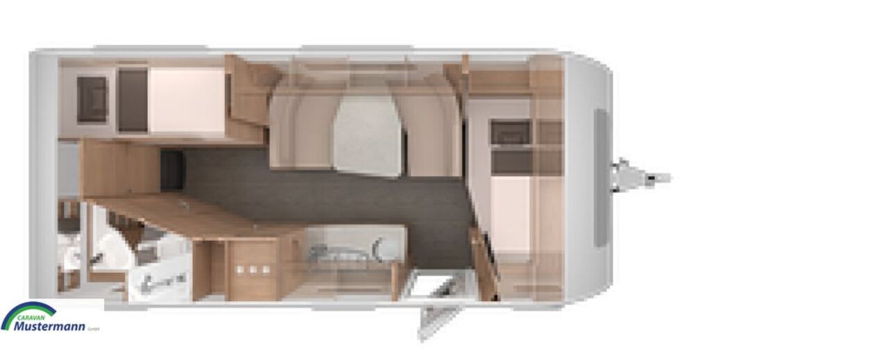 KNAUS 580 QS Black Selection Großer 177L Kühlschrank Ansicht 2 für Fahrzeugdetailseite