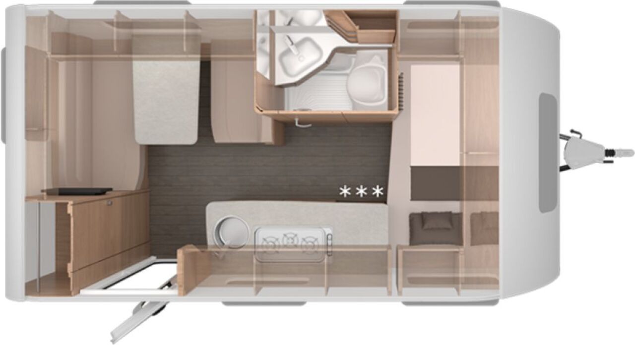 KNAUS 420 QD Black Selection Markise, Luxus-Bettumbau Ansicht 2 für Fahrzeugdetailseite