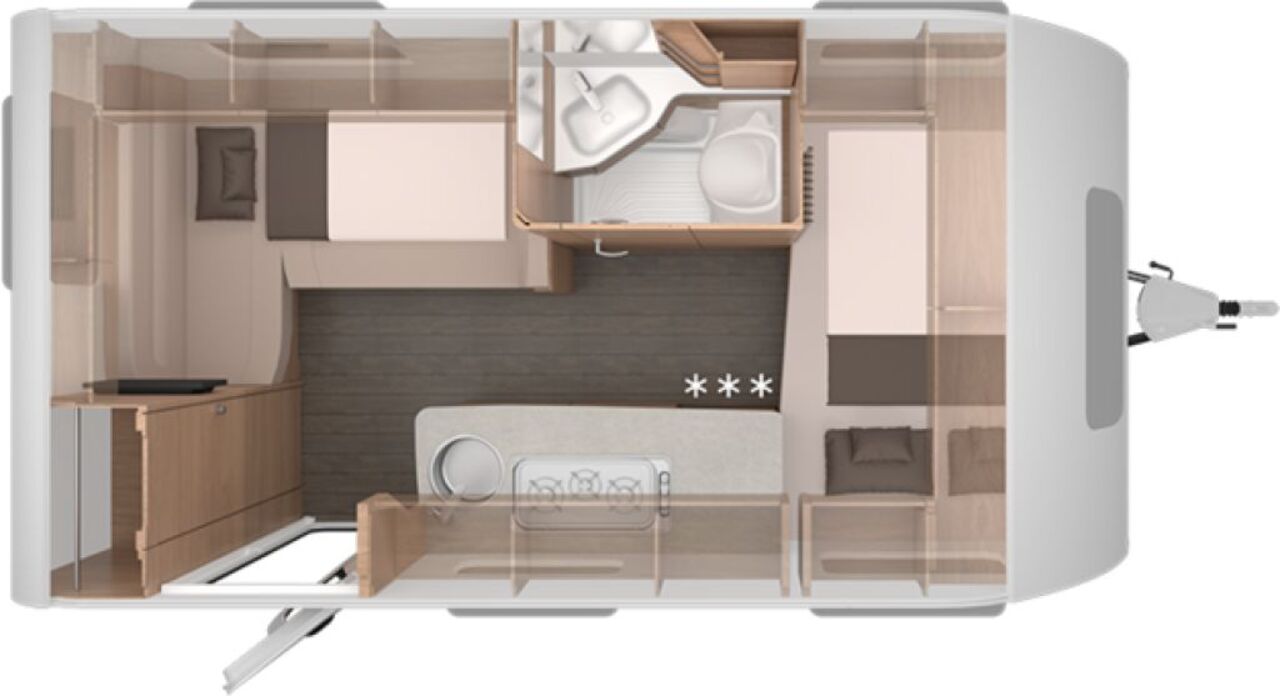 KNAUS 420 QD Black Selection Markise, Luxus-Bettumbau Ansicht 3 für Fahrzeugdetailseite