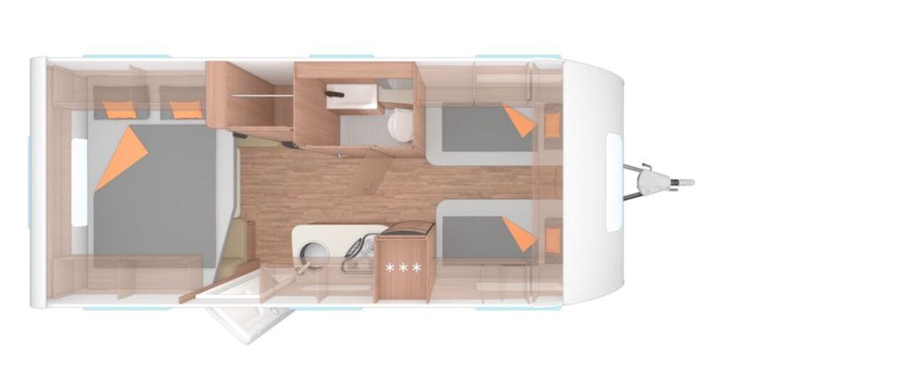 WEINSBERG 540 EUH 1700kg, Smart-Pak., Insektent. Ansicht 3 für Fahrzeugdetailseite