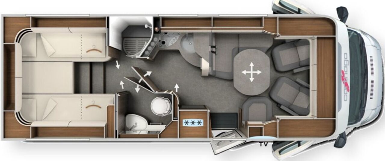 CARTHAGO T 4.9 LE Backofen Leder Truma 6E 8G Ansicht 5 für Fahrzeugdetailseite