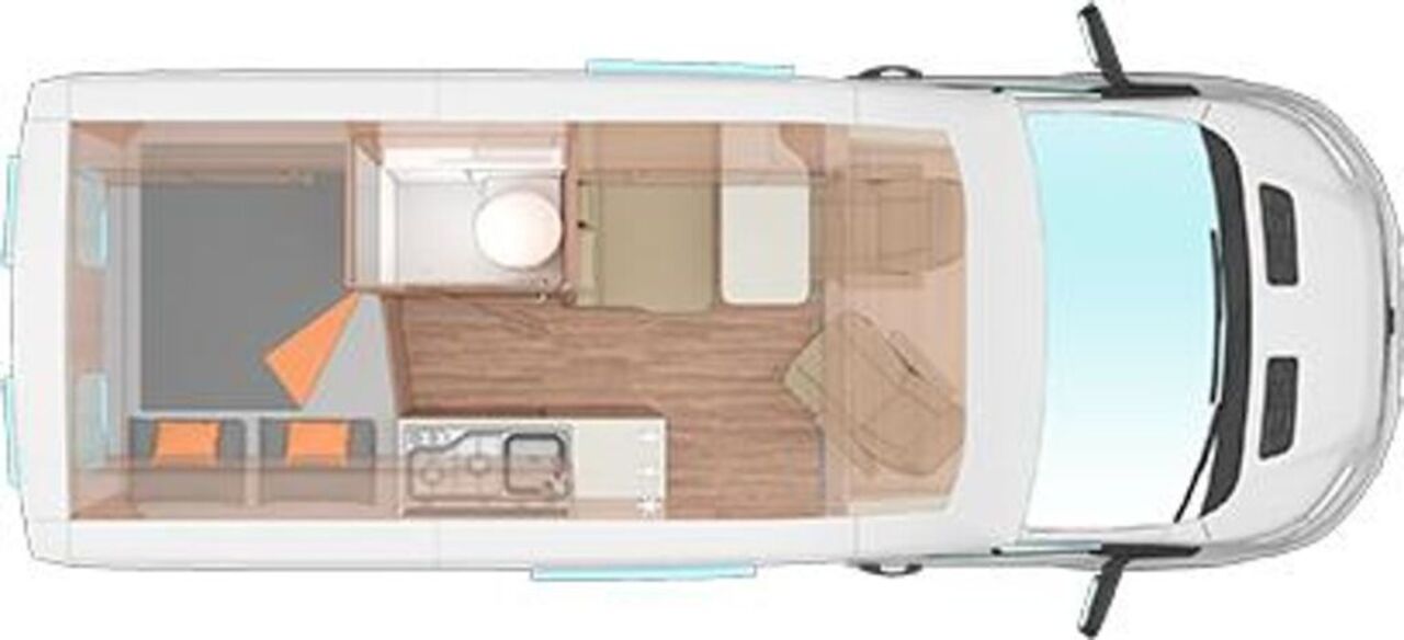 WEINSBERG 550 MQ (Ford) 4 Pakete AHK LMF Heck breit Ansicht 5 für Fahrzeugdetailseite