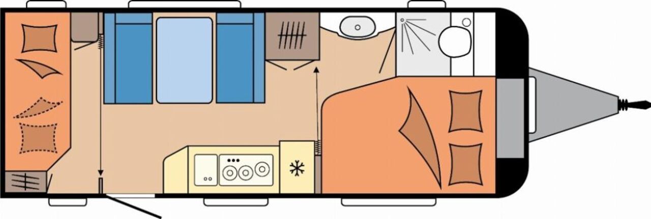 HOBBY 540 KMFe Autark ETS 1800kg SmartHome Ansicht 5 für Fahrzeugdetailseite