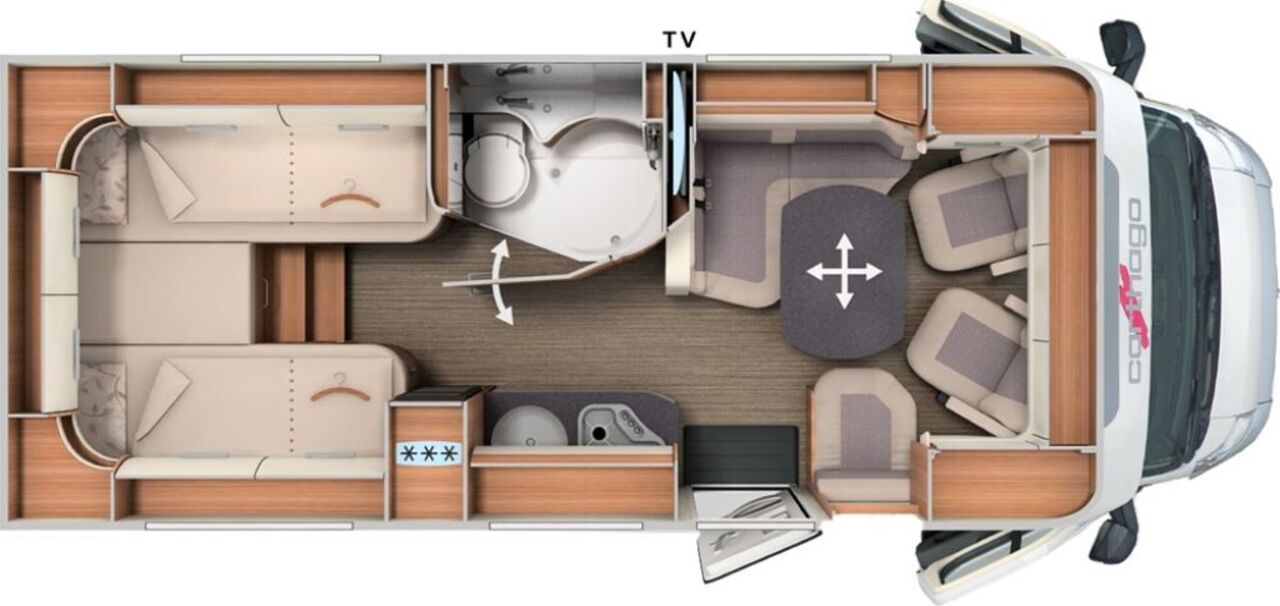 CARTHAGO T 143 KB-LE comfort 4.2t TV Markise Automatik Ansicht 5 für Fahrzeugdetailseite